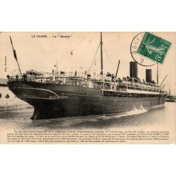 CPA Le Havre paquebot La Savoie de la Compagnie Générale Transatlantique, édition Bariaux