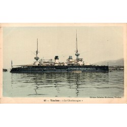 CPA Toulon cuirassé Le Charlemagne de la Marine française, Édition Galeries Modernes