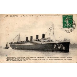 CPA Le Havre paquebot France de la Compagnie Générale Transatlantique vers 1912