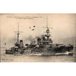 CPA Toulon cuirassé Liberté avant l’explosion du 25 septembre 1911, Édition Cyprien
