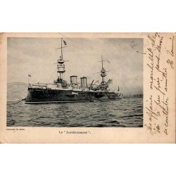 CPA Toulon cuirassé Jauréguiberry de la Marine française, Collection du Marin, circulée en 1904
