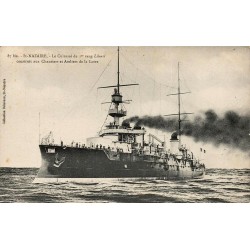 CPA Saint-Nazaire cuirassé Liberté construit aux Chantiers et Ateliers de la Loire