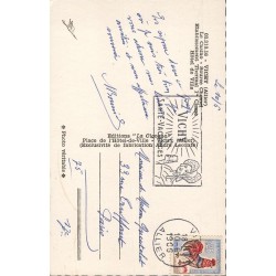 Carte postale ancienne – Souvenir de Vichy – Casino, Source Chomel