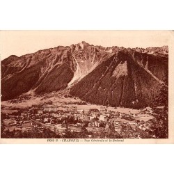 CPA Chamonix vue générale et Brévent Haute-Savoie Édition Landru n°12060 B