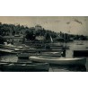 CPSM Thonon-les-Bains port du lac Léman avec barques en Haute-Savoie