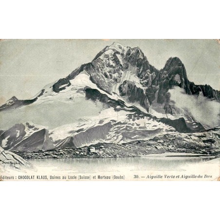 CPA Chamonix Dent du Géant prise de l’Aiguille du Tacul massif du Mont-Blanc