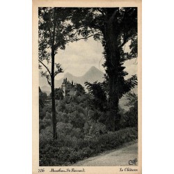 CPSM Menthon-Saint-Bernard château dans son paysage montagneux près du lac d'Annecy