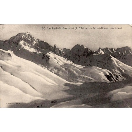 CPA Petit-Saint-Bernard et Mont-Blanc en hiver, panorama enneigé de Savoie