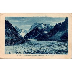 CPA Chamonix-Mont-Blanc Mer de Glace et Grandes Jorasses, carte circulée en 1929