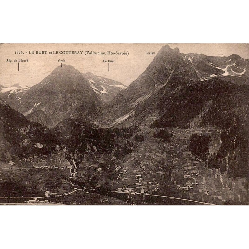 CPA Vallorcine Le Buet et le Couteray panorama des montagnes de Haute-Savoie