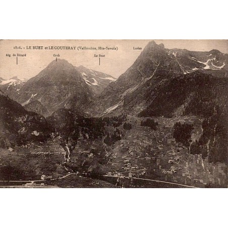 CPA Vallorcine Le Buet et le Couteray panorama des montagnes de Haute-Savoie