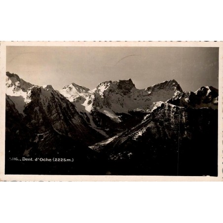 CPSM Dent d’Oche 2225 m massif du Chablais Haute-Savoie vers 1950