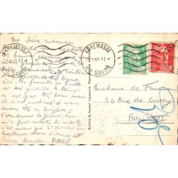 CPSM Genève – La rade, Jet d’eau et bateaux – Suisse 1949