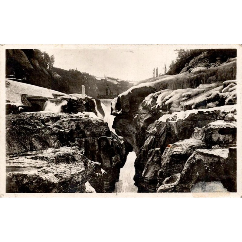 CPSM Bellegarde Ain – La Perte du Rhône en hiver – Gorges enneigées