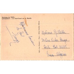 Carte postale ancienne Liverdun – Pont-Canal sur la Moselle