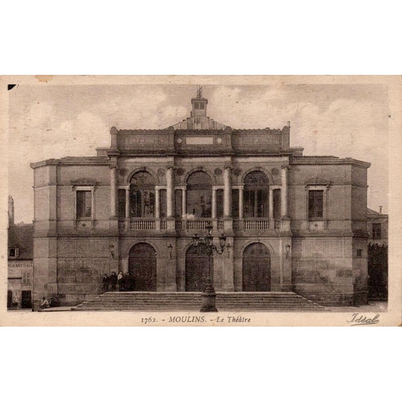 CPA Moulins Allier – Le Théâtre – Éditions Idéal Vichy