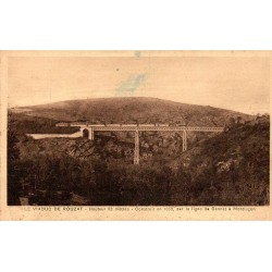 CPA viaduc de Rouzat Allier, ouvrage ferroviaire de la ligne Gannat à Montluçon