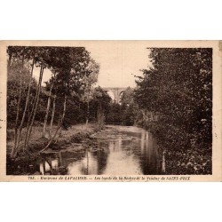 CPA Saint-Prix Allier, bords de la Besbre et viaduc ferroviaire près de Lapalisse
