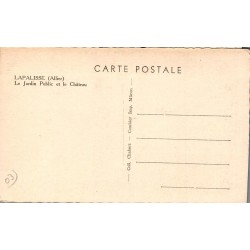 CPSM Lapalisse Allier – Jardin public et château – Combier CIM