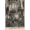 CPA Gannat Allier, intérieur de l’église Sainte-Croix avec nef, chaire et chœur