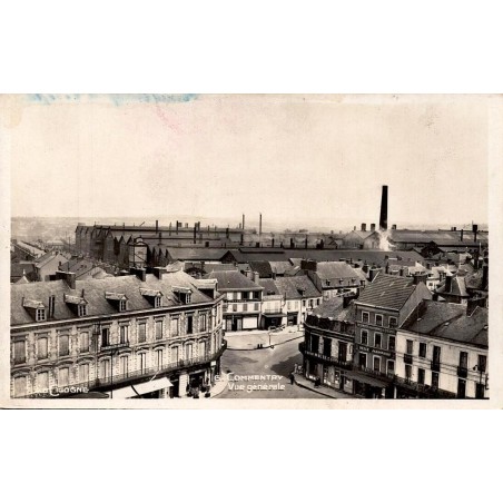 CPSM Commentry Allier vue générale du centre-ville et des anciennes installations industrielles
