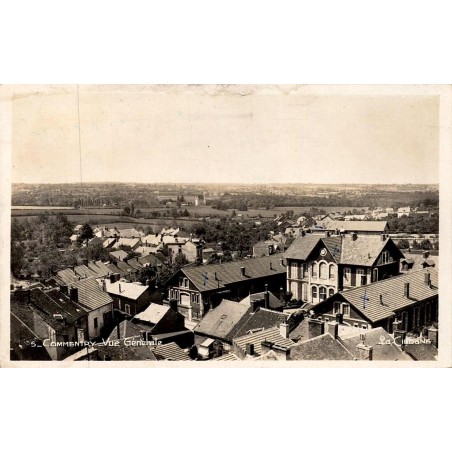 CPSM Commentry Allier vue générale sur les maisons et le paysage autour de la ville
