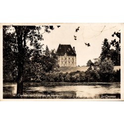 CPSM Commentry château de Martenat et plan d’eau dans l’Allier vers 1945