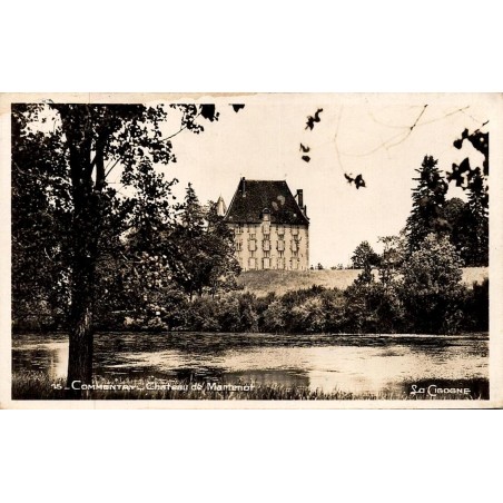 CPSM Commentry château de Martenat et plan d’eau dans l’Allier vers 1945