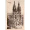CPSM Marseille Église des Réformés, façade néogothique et deux clochers