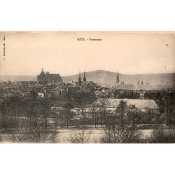 CPA Metz panorama ancien de la ville et de ses clochers, édition F. Conrad
