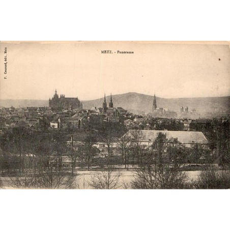 CPA Metz panorama ancien de la ville et de ses clochers, édition F. Conrad