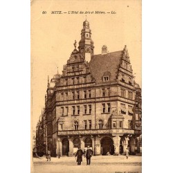 CPA Metz Hôtel des Arts et Métiers, vue animée de l’édifice au début du XXe siècle