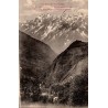 CPA Barèges route des Pyrénées vers Luz et chapelle Saint-Justin dans les Hautes-Pyrénées
