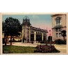 CPSM Tarbes Hôtel des Postes et sa tour, carte postale colorisée des Hautes-Pyrénées