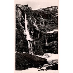 CPSM Gavarnie Grande Cascade du cirque, Hautes-Pyrénées, carte circulée en 1951