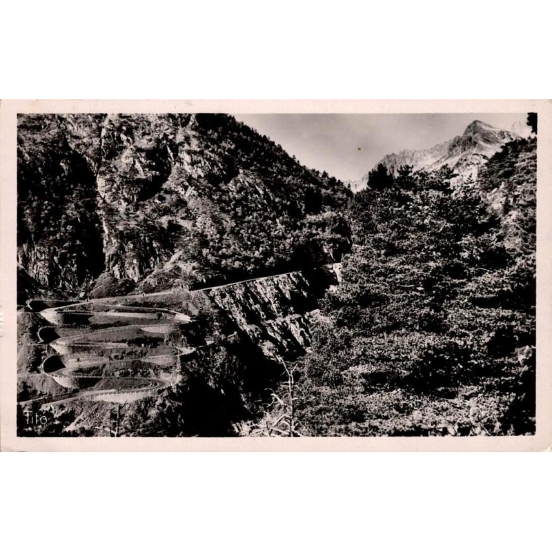 CPSM Haute Vallée d’Aure route de Cap de Long et lacets d’Orédon dans les Hautes-Pyrénées