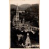 CPA Lourdes basilique et Monument Interallié, vue panoramique du sanctuaire