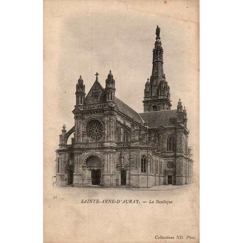 Carte postale ancienne Sainte-Anne d’Auray – La Basilique