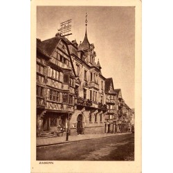 CPSM Saverne Zabern ancienne rue et maisons à colombages dans le Bas-Rhin