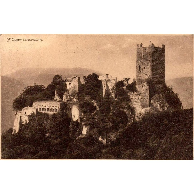 CPA Ribeauvillé château de Saint-Ulrich Ulrichsburg dans le Haut-Rhin en Alsace