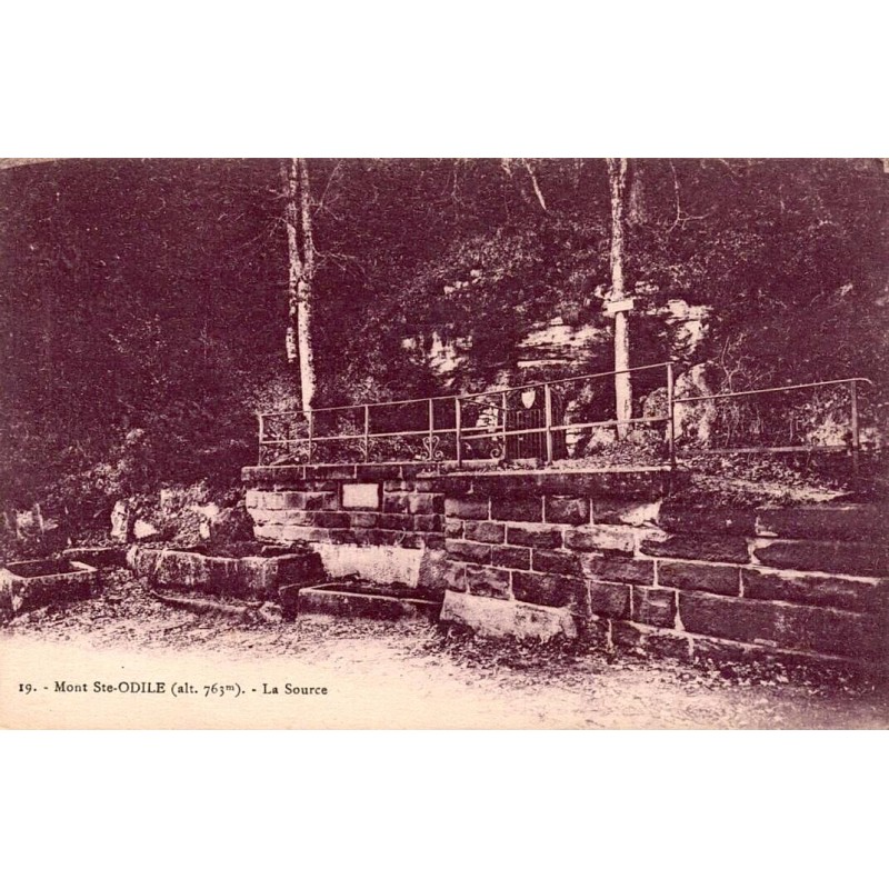 CPA Mont Sainte-Odile La Source Bas-Rhin Alsace ancienne édition Bergeret
