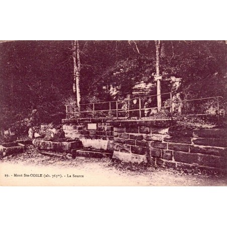 CPA Mont Sainte-Odile La Source Bas-Rhin Alsace ancienne édition Bergeret