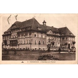 CPA Morsbronn-les-Bains établissement thermal et jardins carte circulée en 1930