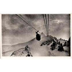 CPSM Le Mont-Dore téléférique du Sancy à 1886 m dans les pentes enneigées