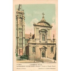 5è Série - CAMBRAI (Nord) - Cathédrale Notre Dame (Moderne-Clocher et Façade Ouest)