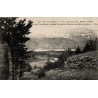 CPA Lac Chambon et chaîne enneigée des Monts-Dore, panorama d’Auvergne