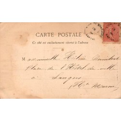 CPA Auvergne – La Bourrée, costumes traditionnels et partition