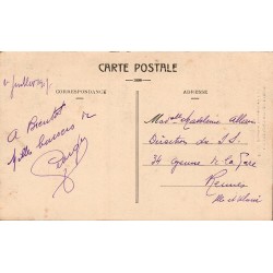 CPA Puy de Dôme – Chemin montant au sommet avec voiture hippomobile