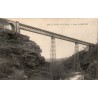 CPA vallée de la Sioule, pont ferroviaire de Rouzat et hautes piles métalliques