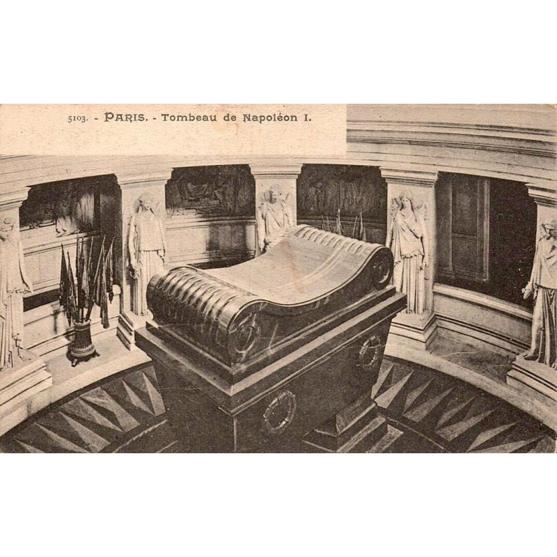 CPA Paris tombeau de Napoléon Ier aux Invalides, vue plongeante de la crypte